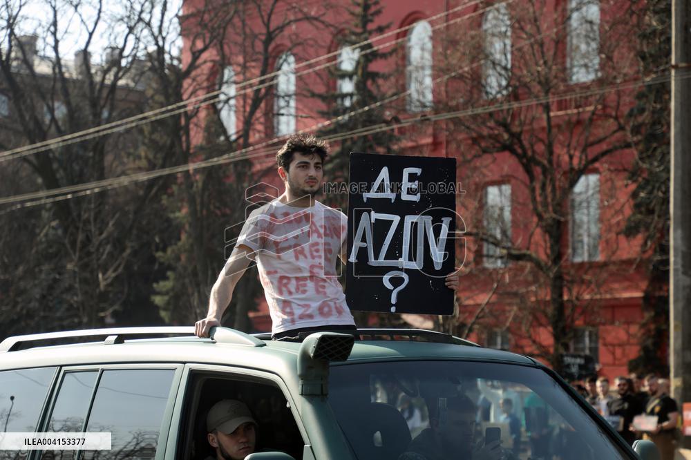 Weekly rally in support of Ukrainian POWs in Kyiv