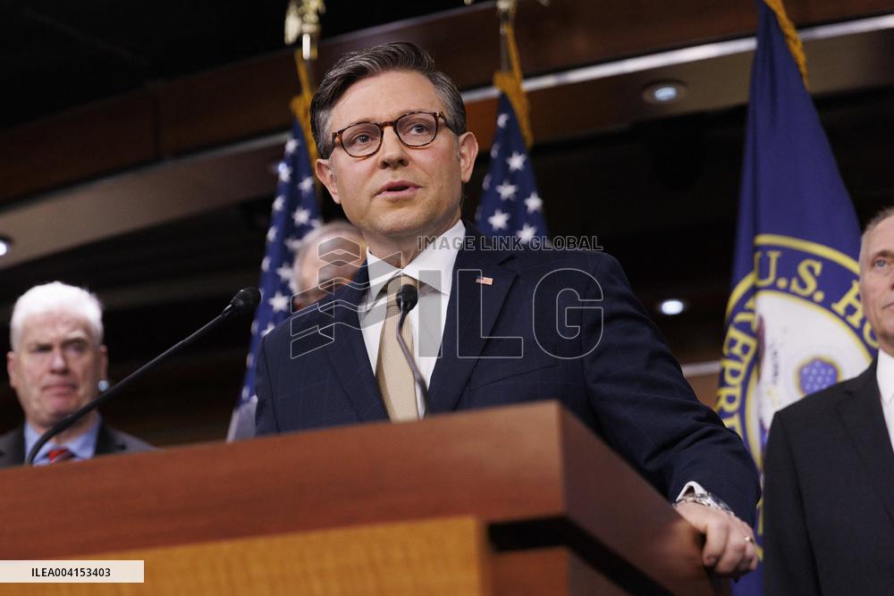 Mike Johnson and House Republican Leadership Hold Press Conference
