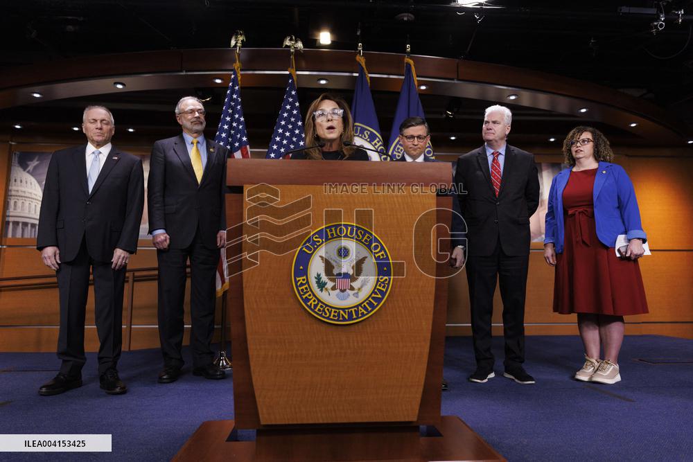 Mike Johnson and House Republican Leadership Hold Press Conference