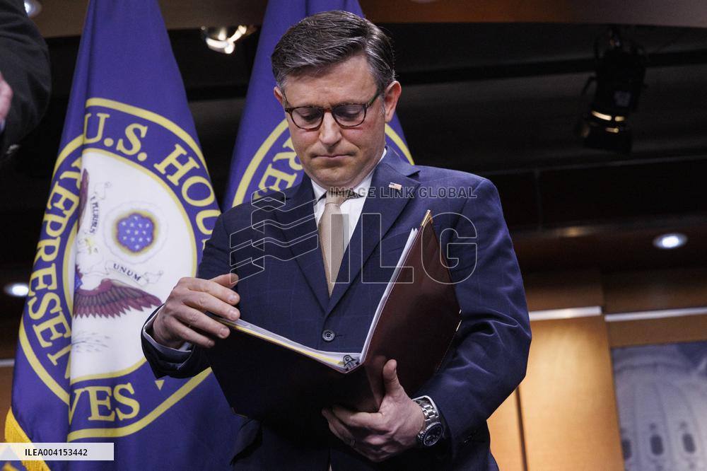 Mike Johnson and House Republican Leadership Hold Press Conference