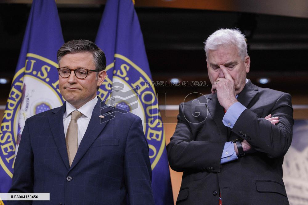 Mike Johnson and House Republican Leadership Hold Press Conference