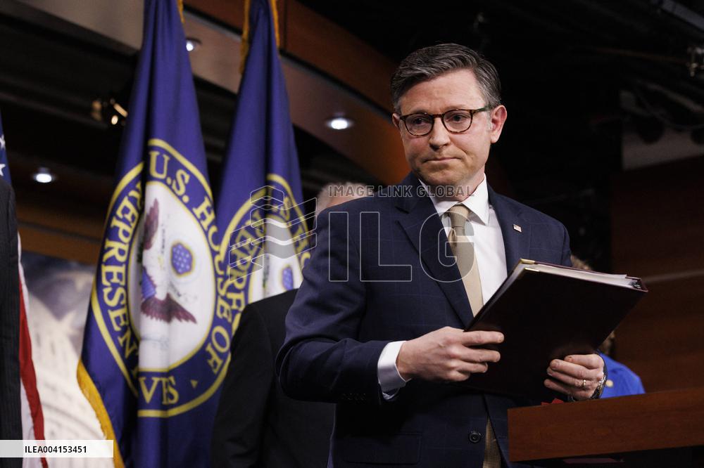 Mike Johnson and House Republican Leadership Hold Press Conference