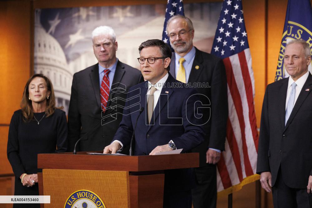 Mike Johnson and House Republican Leadership Hold Press Conference