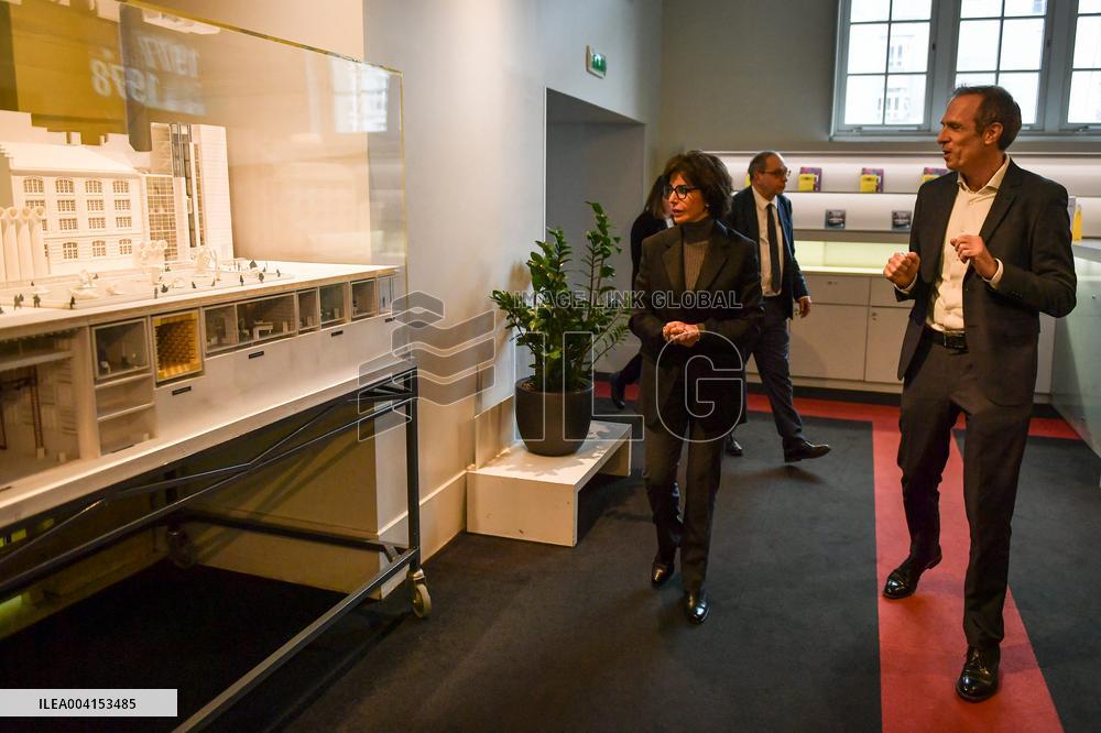 Rachida Dati visits Institute for Music Research and Coordination in Paris FA
