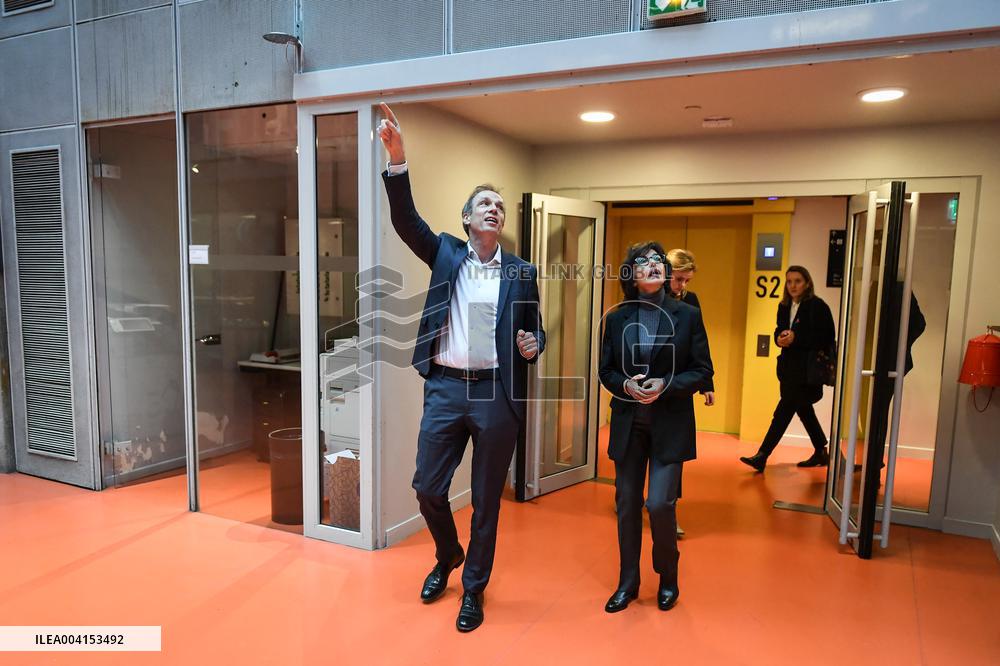 Rachida Dati visits Institute for Music Research and Coordination in Paris FA