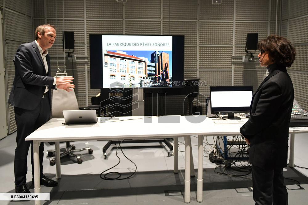 Rachida Dati visits Institute for Music Research and Coordination in Paris FA