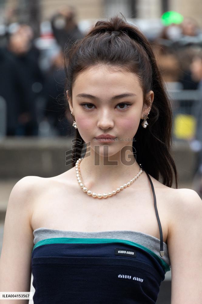 PFW - Miu Miu PAP - Arrivals NB