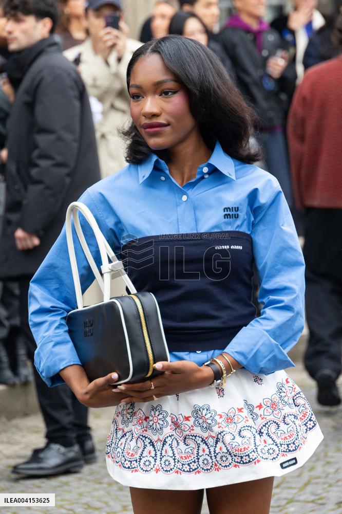 PFW - Miu Miu PAP - Arrivals NB