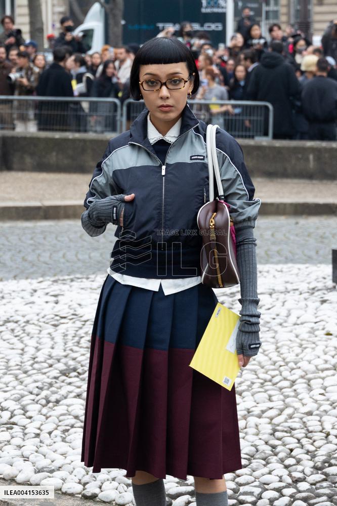 PFW - Miu Miu PAP - Arrivals NB
