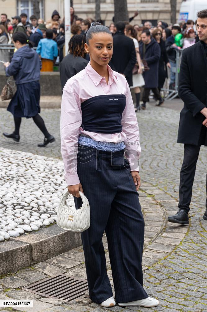 PFW - Miu Miu PAP - Arrivals NB