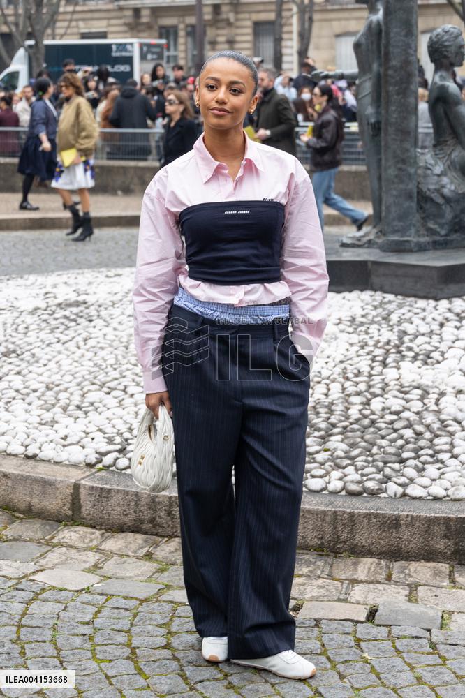 PFW - Miu Miu PAP - Arrivals NB