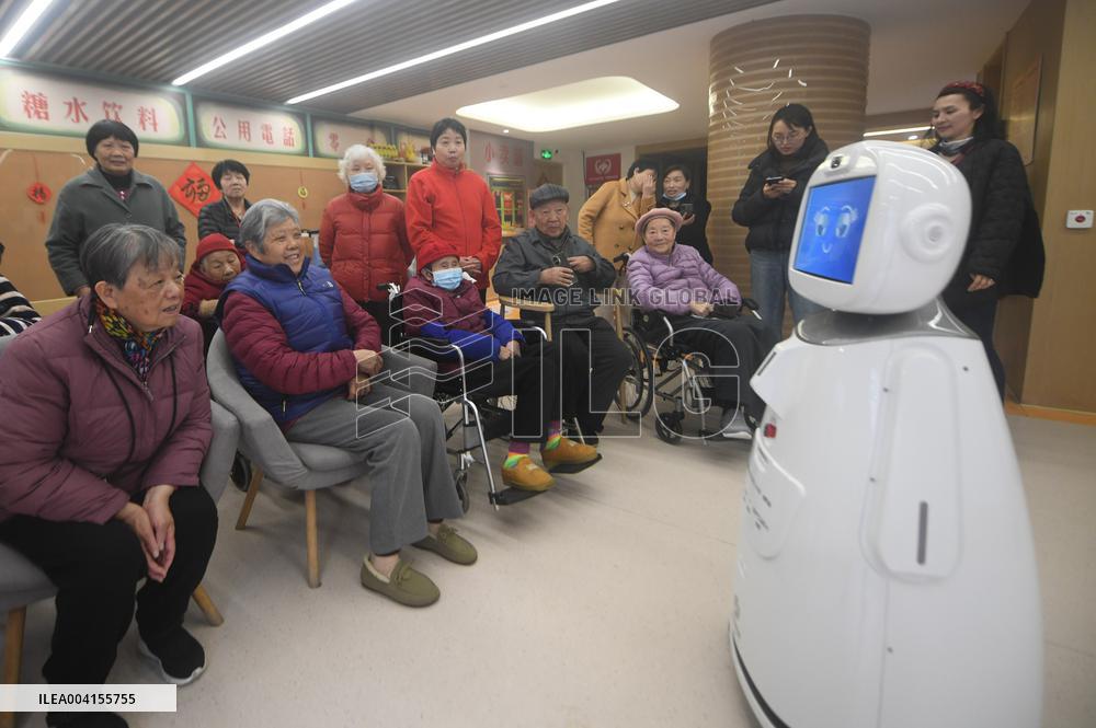 AI Large Model Elderly Care Robot in Hangzhou