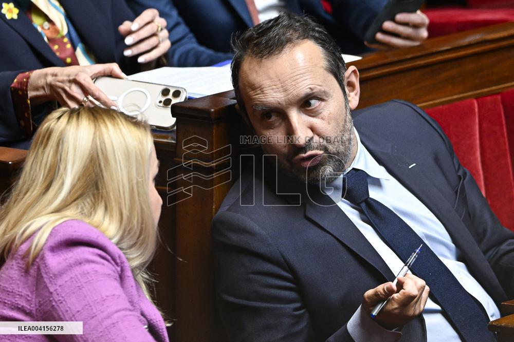 Questions Time At National Assembly - Paris