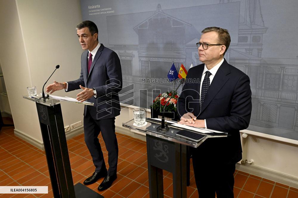 Pääministeri Orpo ja Espanjan pääministeri Sanchez tapaavat Helsingissä, kuvausmahdollisuus ja tiedotustilaisuus