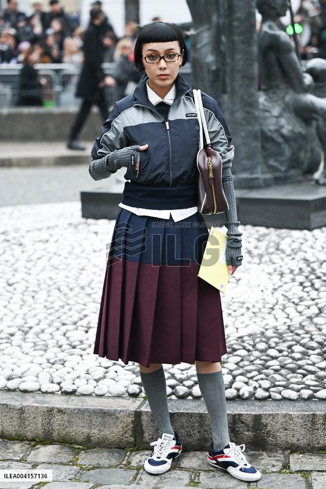 PFW Miu Miu Arrivals