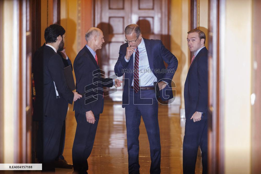 Senators Arrive at Capitol Building - Washington