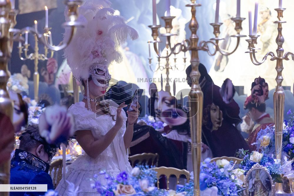 Prince Emanuele Filiberto And Adriana Abascal At Doge’s Ball - Venice