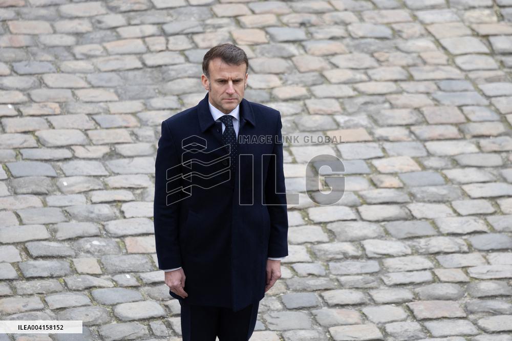 Welcome Ceremony of Uzbekistan President at the Invalides - Paris