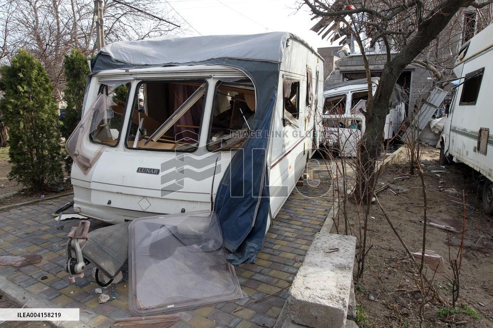 Dnipro after Russian drone attack