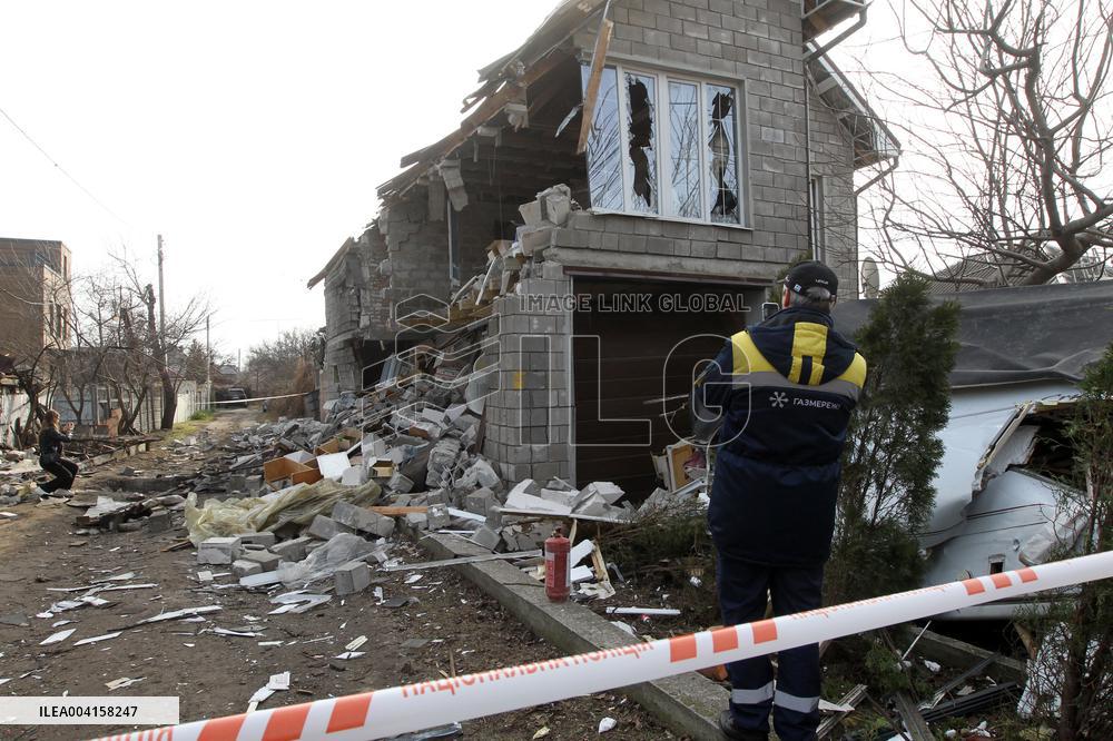 Dnipro after Russian drone attack