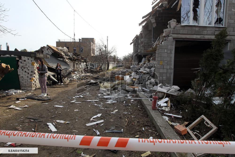 Dnipro after Russian drone attack