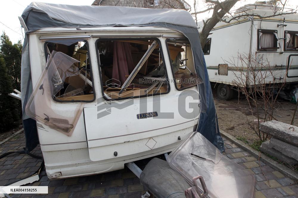 Dnipro after Russian drone attack