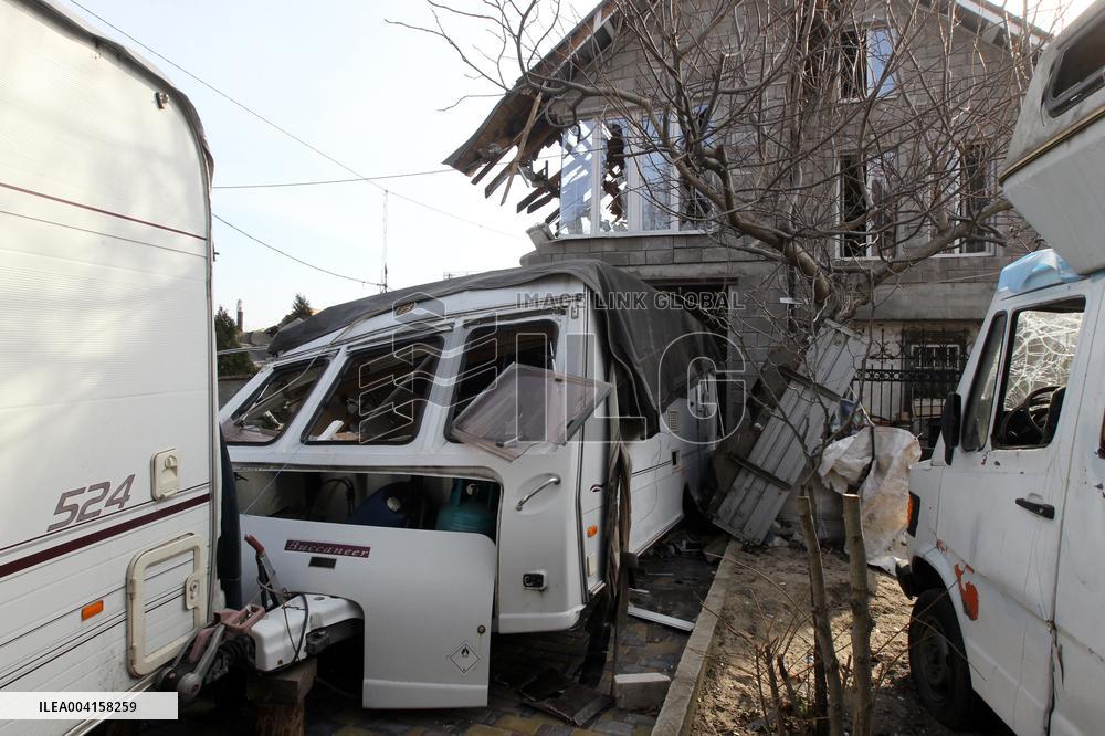 Dnipro after Russian drone attack