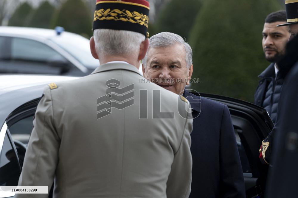 Welcome Ceremony of Uzbekistan President at the Invalides - Paris