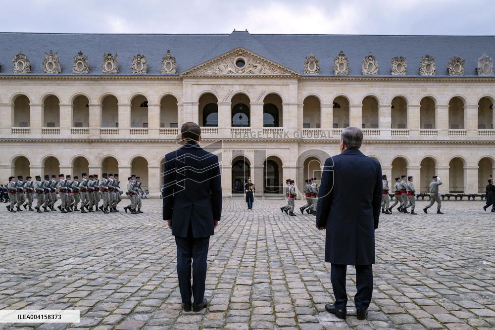 Welcome Ceremony of Uzbekistan President at the Invalides - Paris