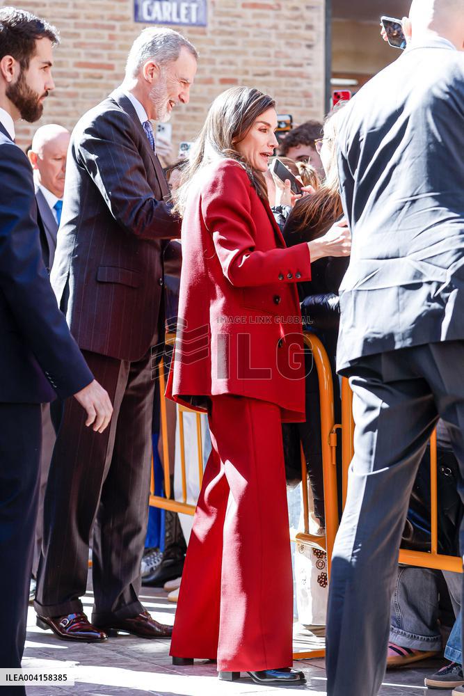 Royals return to Valencia to meet with businessmen and social entitie