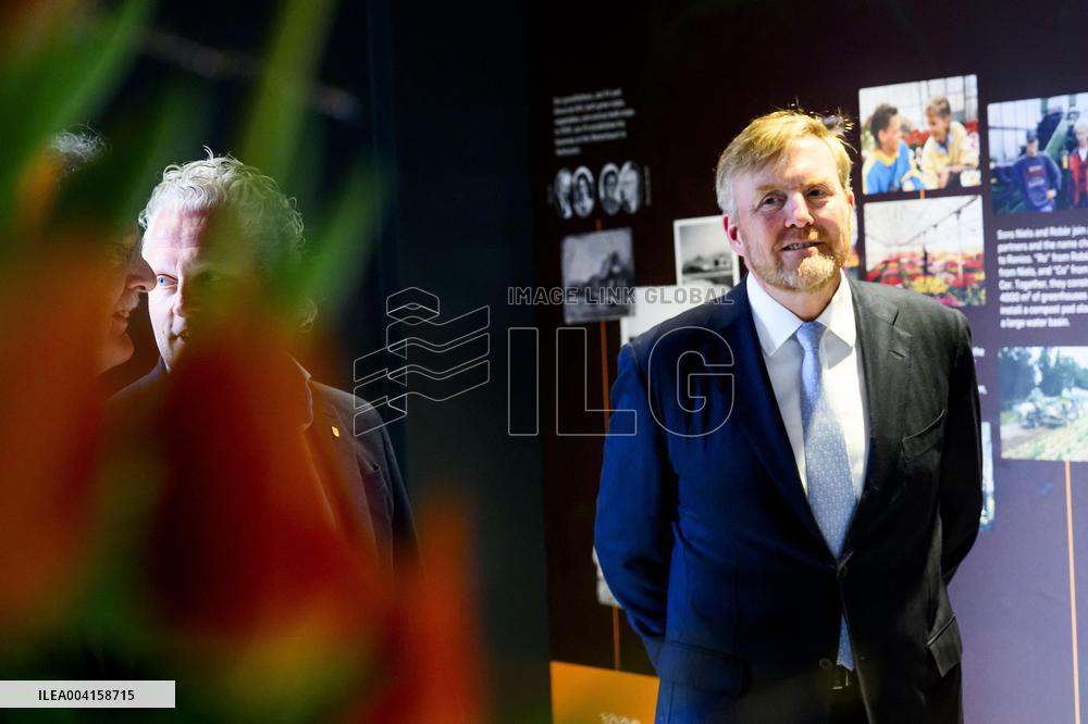 King Willem Alexander Visits Pepper and Tulip Growers - Netherlands