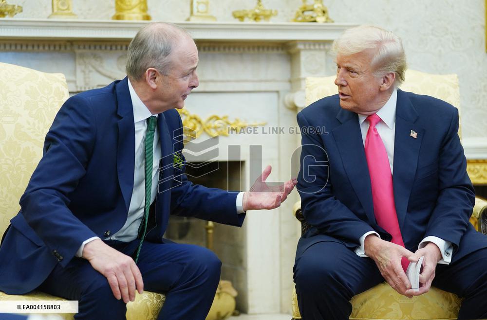 Taoiseach of Ireland Meets With President Donald Trump  in Washington