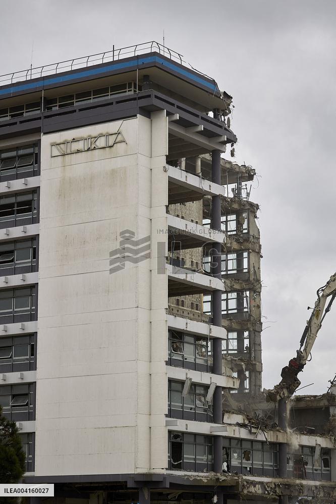 Data 4 has begun demolition of the Nokia industrial site in Nozay - Essonne