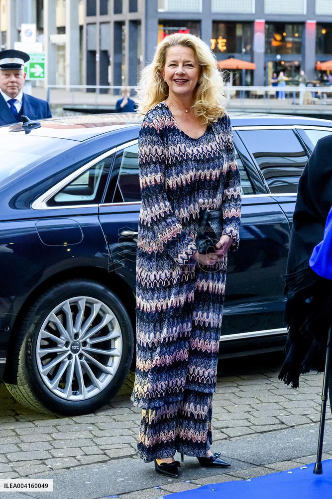 Princess Beatrix and Princess Mabel at the Prince Friso Engineering Award