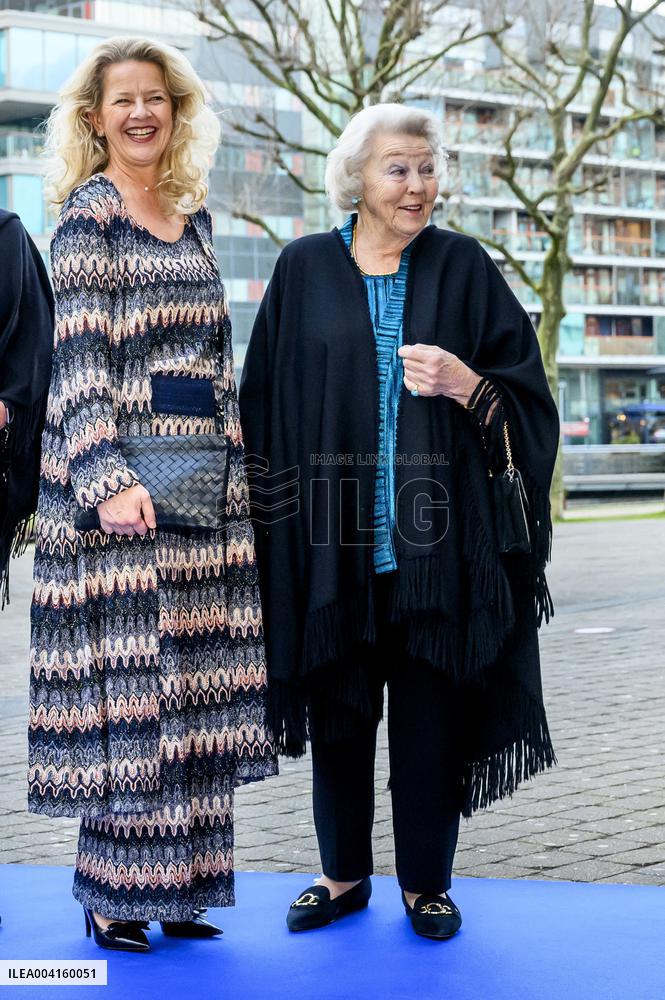 Princess Beatrix and Princess Mabel at the Prince Friso Engineering Award