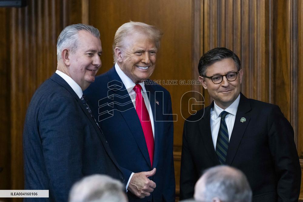 President Trump attend Friends of Ireland luncheon