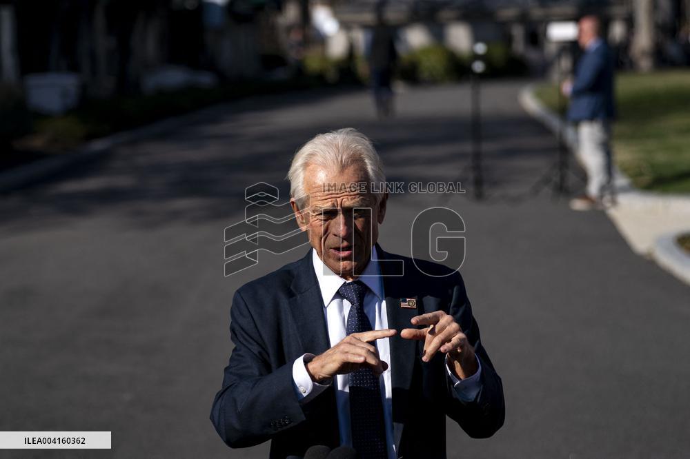 Counselor to the President Peter Navarro Gaggles Outside Oval