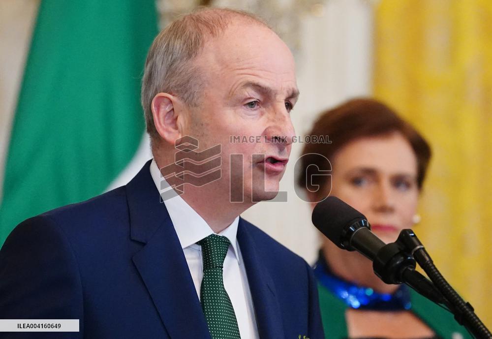 Taoiseach of Ireland and President Donald Trump at St Patricks Event in Washington