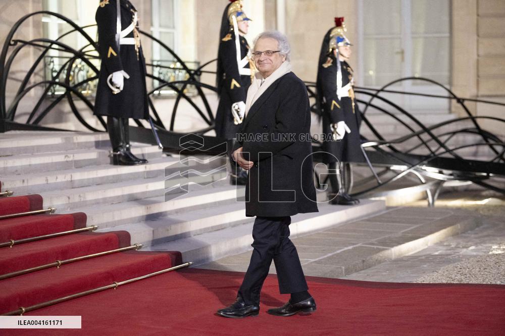 State Dinner For Uzbekistan's President At Elysee Palace - Paris