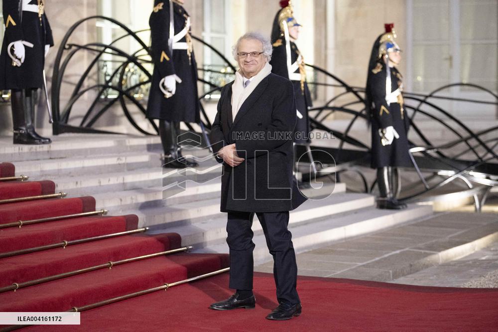 State Dinner For Uzbekistan's President At Elysee Palace - Paris