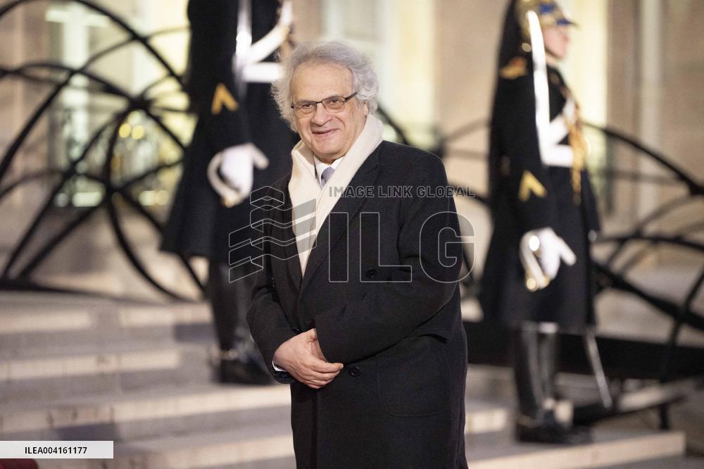 State Dinner For Uzbekistan's President At Elysee Palace - Paris