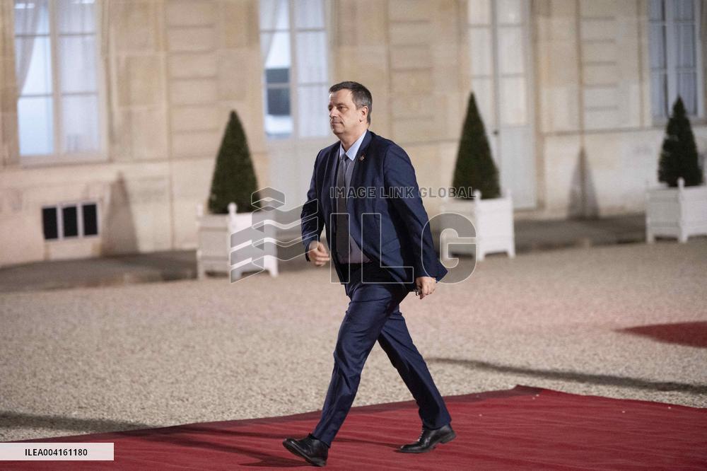 State Dinner For Uzbekistan's President At Elysee Palace - Paris