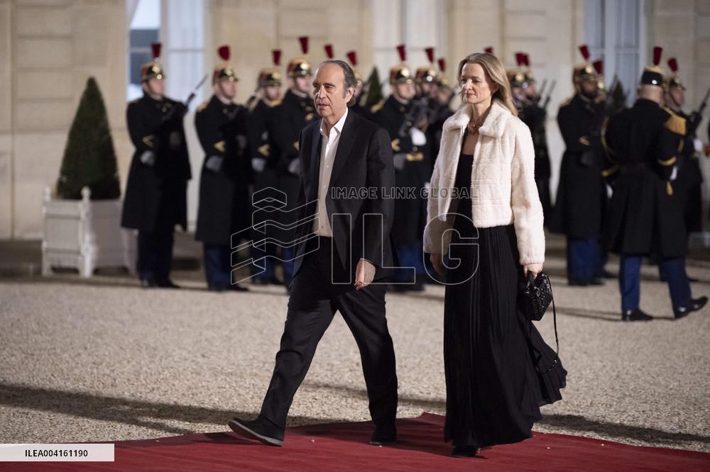State Dinner For Uzbekistan's President At Elysee Palace - Paris
