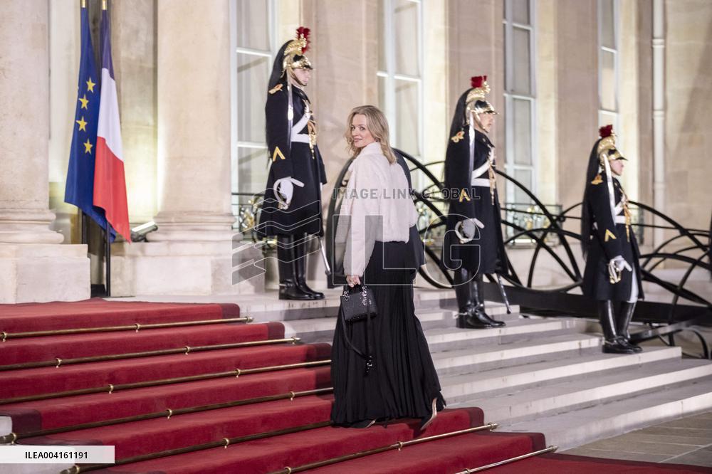 State Dinner For Uzbekistan's President At Elysee Palace - Paris