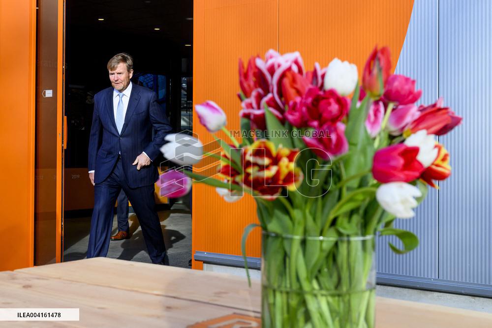 King Willem Alexander Visits Hem Pepper and Tulip Growers