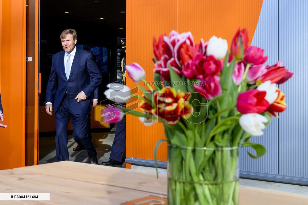 King Willem Alexander Visits Hem Pepper and Tulip Growers