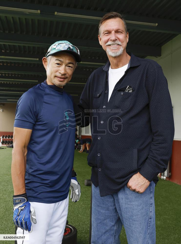 Baseball: Ichiro Suzuki and Randy Johnson