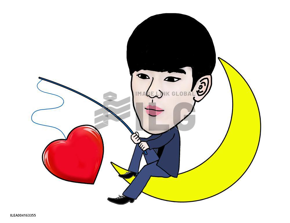 Cartoon South Korean Star Kim Soo Hyu