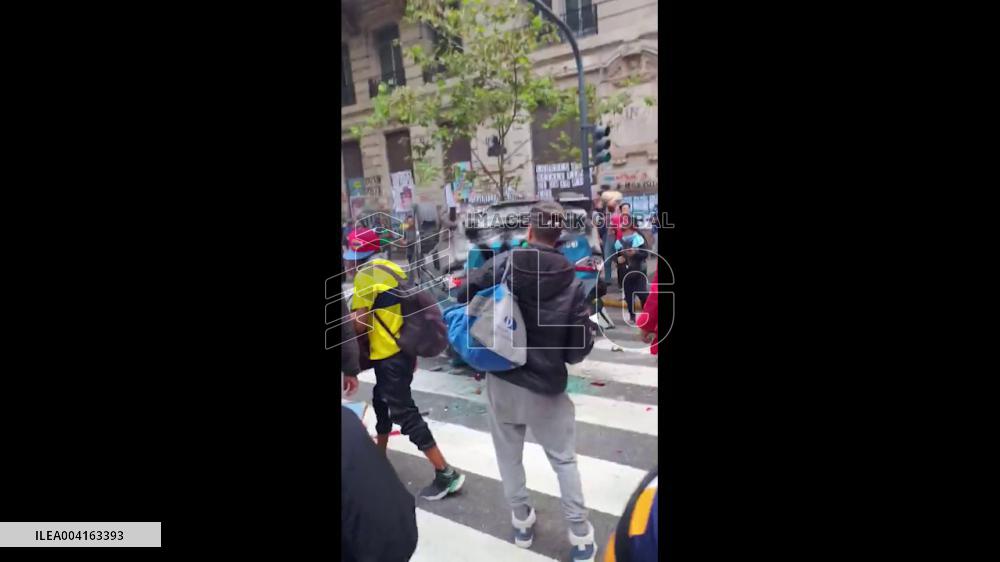 Argentina: Clashes Erupt Amid Protest Over President Milei’s Austerity Policies in Buenos Aires