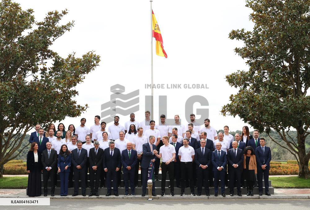 King Felipe Celebrates Unicaja Baloncesto Victory - Madrid